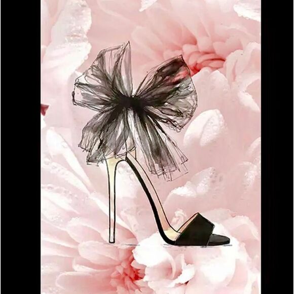 luxury home decor~ Coco Chanel # 5 perfume stilettos lipstick Wall Art CHOOSE 3 - Picture 5 of 13